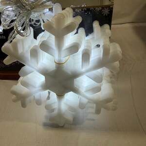 3D LED Snowflake String Lights, Cool White Decorative Christmas Lighting